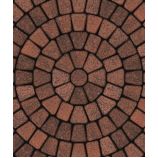 Тротуарная плитка Поревит Коллекция Гранит колормикс Тротуарная плитка Классико круговая, 60 мм, гранит, Клинкер