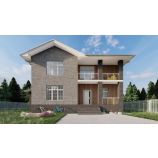 Архитектурный проект двухэтажного дома КР2180-180 м².