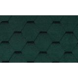 Гибкая черепица RoofShield (Руфшилд) коллекция Фемили Лайт нарезка стандарт цвет зеленый с оттенением