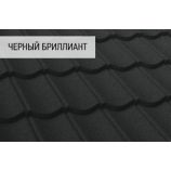 Композитная черепица Decra коллекция КЛАССИК цвет: Черный блиллиант