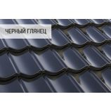 Композитная черепица Decra (Декра) коллекция ЭЛЕГАНС цвет: Черный глянец