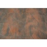 Тротуарная плитка Поревит Коллекция Гранит колормикс Мозаика, 80 мм, гранит, Сиена