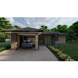 Архитектурный проект одноэтажного дома PK195-92,8 м²