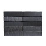 Кирпич керамический Recke 5-32-00-2-00 0,7НФ евро-формат Цвет: черный с металлическими переливами фактурный