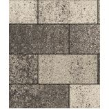 Тротуарная плитка Поревит Коллекция Гранит колормикс Прямоугольник 600х300х80 мм, гранит, Антрацит