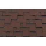 Гибкая черепица RoofShield (Руфшилд) коллекция премиум нарезка модерн цвет коричневый с оттенением