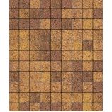 Тротуарная плитка Поревит Коллекция Гранит колормикс Квадрат 100х100х60 мм, гранит, Осень