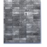 Тротуарная плитка Поревит Коллекция Гладкий колормикс Паркет, 60 мм, Антрацит