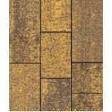 Тротуарная плитка Поревит Коллекция Гранит колормикс Трио, 60 мм, гранит, Янтарь