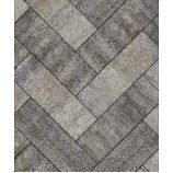 Тротуарная плитка Поревит Коллекция Колормикс Паркет, 80 мм, Габбро