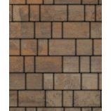 Тротуарная плитка Поревит Коллекция Гладкий колормикс Старый город, 80 мм, Клен