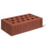 Облицовочный керамический кирпич одинарный 1НФ цвет: бордо 