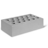 Облицовочный керамический кирпич одинарный 1НФ цвет: Серебро гладкий Керма