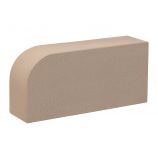 Облицовочный керамический кирпич радиусный R60 полнотелый 1НФ цвет: Камелот темный шоколад гладкий М300 КС-Керамик