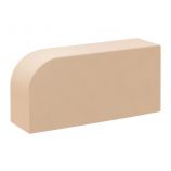 Облицовочный керамический кирпич радиусный R60 полнотелый 1НФ цвет: Лотос гладкий М300 КС-Керамик