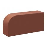 Облицовочный керамический кирпич радиусный R60 полнотелый 1НФ цвет: Гляссе гладкий М300 КС-Керамик