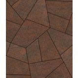 Тротуарная плитка Поревит Коллекция Гладкий колормикс Мозаика, 80 мм, Клинкер