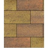 Тротуарная плитка Поревит Коллекция Гранит колормикс Прямоугольник 600х300х80 мм, гранит, Саванна