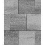 Тротуарная плитка Поревит Коллекция Колормикс Квадрат 400х400х60 мм, Шунгит