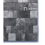 Тротуарная плитка Поревит Коллекция Гранит колормикс Старый город, 60 мм, гранит, Антрацит