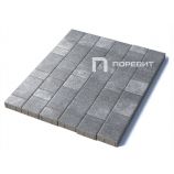 Тротуарная плитка Поревит Коллекция Колормикс Старый город, 60 мм, Шунгит