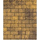 Тротуарная плитка Поревит Коллекция Гранит колормикс Прямоугольник 200х100х60 мм, гранит, Янтарь