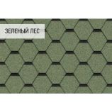 Гибкая черепица Icopal коллекция Плано тема цвет: Зеленый лес