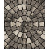 Тротуарная плитка Поревит Коллекция Гладкий колормикс Классико круговая, 60 мм, Антрацит