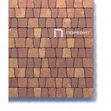 Тротуарная плитка Поревит Коллекция Гладкий колормикс Абрис, 60 мм, Осень