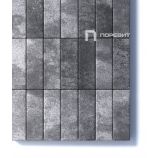 Тротуарная плитка Поревит Коллекция Гранит колормикс Паркет, 100 мм, гранит, Антрацит