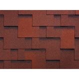 Гибкая черепица Ruflex коллекция Runa цвет: Красный крыжовник