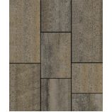 Тротуарная плитка Поревит Коллекция Колормикс Трио, 60 мм, Базальт