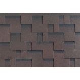 Гибкая черепица Katepal (Катепал) коллекция Рокки (Rocky) цвет: Спелый каштан