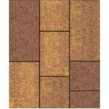 Тротуарная плитка Поревит Коллекция Гладкий колормикс Трио, 60 мм, Осень