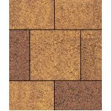 Тротуарная плитка Поревит Коллекция Гранит колормикс Тротуарная плитка Квадрат 500х500х60 мм, гранит, Осень