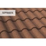 Композитная черепица Decra (Декра) коллекция РОМАН цвет: Терракота