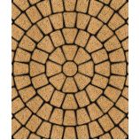 Тротуарная плитка Поревит Коллекция Гладкий колормикс Классико круговая, 60 мм, Сахара