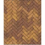 Тротуарная плитка Поревит Коллекция Гладкий колормикс Паркет, 60 мм, Осень