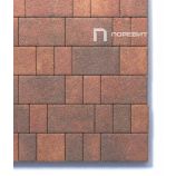 Тротуарная плитка Поревит Коллекция Гранит колормикс Старый город, 60 мм, гранит, Арабская ночь