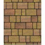 Тротуарная плитка Поревит Коллекция Гладкий колормикс Старый город, 80 мм, Саванна