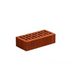 Облицовочный керамический кирпич бордо гладкий 1НФ Строма