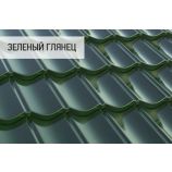 Композитная черепица Decra коллекция ЭЛЕГАНС цвет: Зеленый глянец