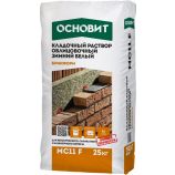 ЗИМНИЙ КЛАДОЧНЫЙ РАСТВОР ДЛЯ ОБЛИЦОВОЧНОГО КИРПИЧА ОСНОВИТ БРИКФОРМ MC11 F